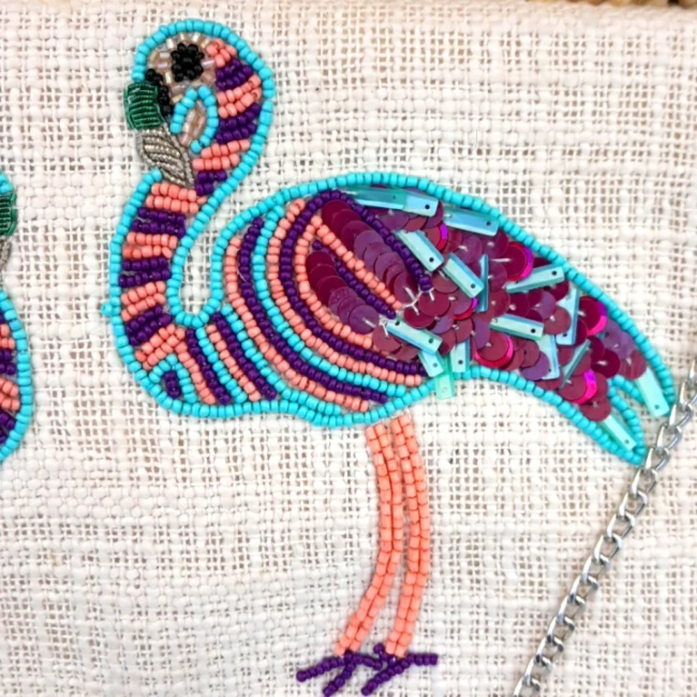 NWT ASMARA CROSSBODY/CLUTCH BEADED BAG - Picture 3 of 13